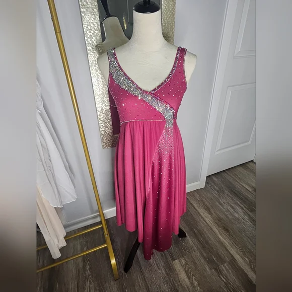 pink lyrical dance dress Melody Pink Lyrical Dance Dress